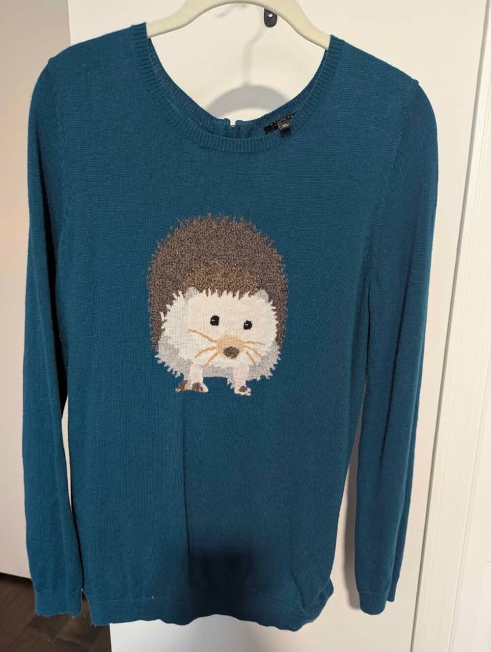 Talbots Petites Medium Petite Lambswool Blend Hedgehog Sweater